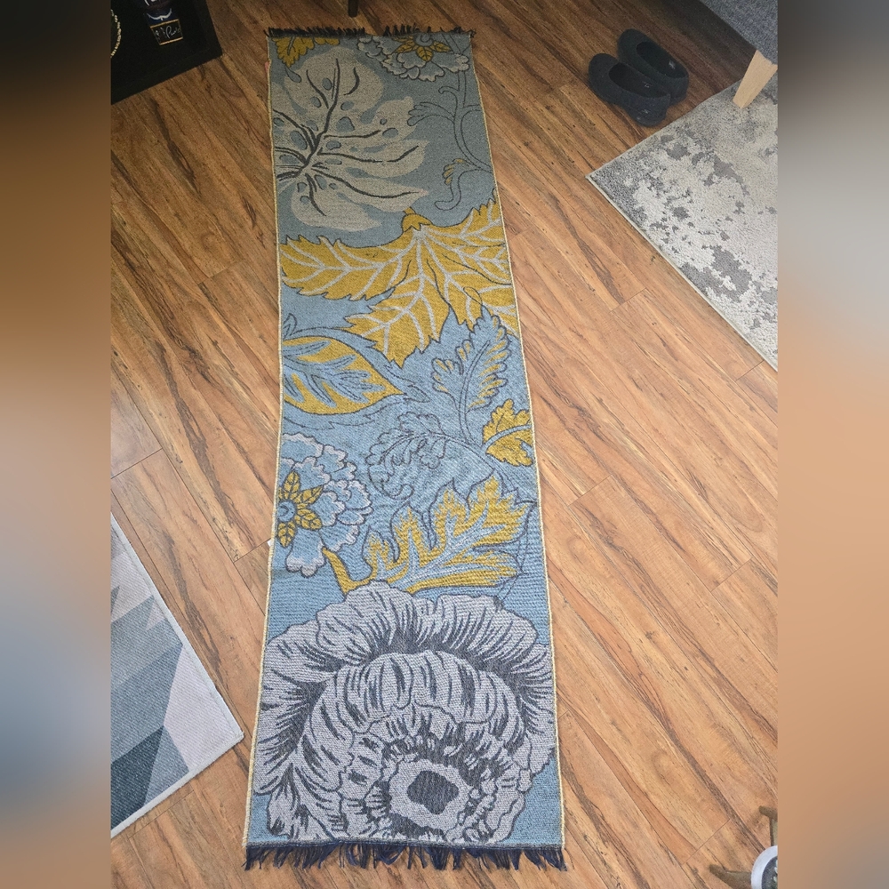 Powder UK Ice Blue Wild Floral scarf